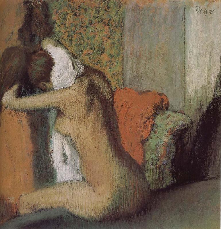 Edgar Degas After bath